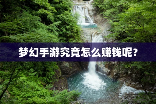 梦幻手游究竟怎么赚钱呢？
