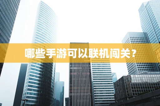 哪些手游可以联机闯关？