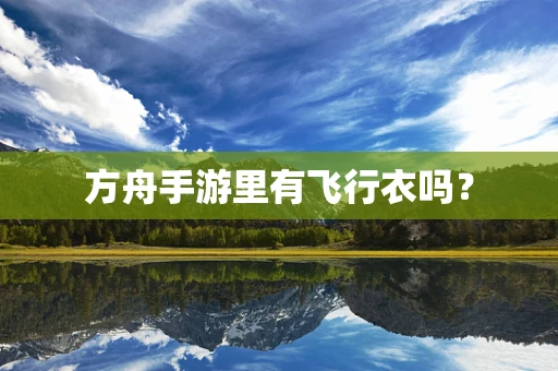 方舟手游里有飞行衣吗？