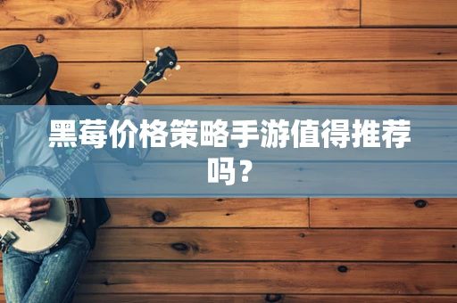 黑莓价格策略手游值得推荐吗？