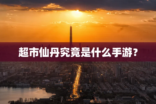 超市仙丹究竟是什么手游？