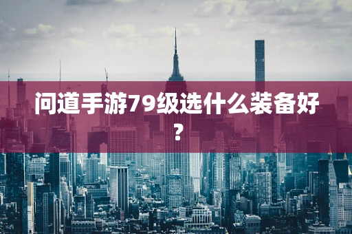 问道手游79级选什么装备好？