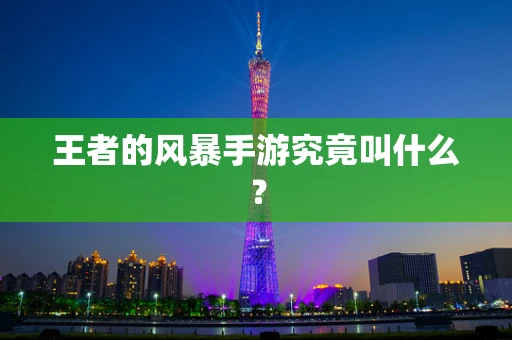王者的风暴手游究竟叫什么？