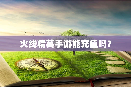 火线精英手游能充值吗？