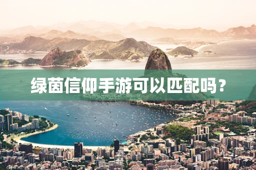 绿茵信仰手游可以匹配吗？