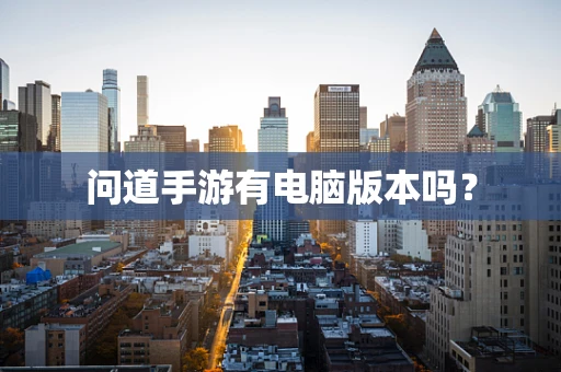 问道手游有电脑版本吗？