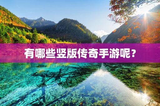 有哪些竖版传奇手游呢？