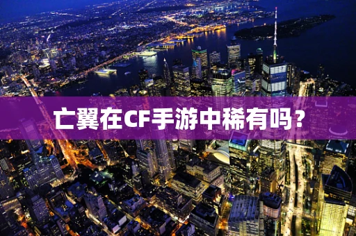 亡翼在CF手游中稀有吗？