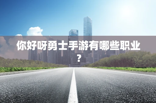 你好呀勇士手游有哪些职业？