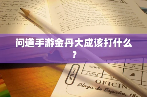 问道手游金丹大成该打什么？