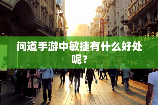 问道手游中敏捷有什么好处呢？