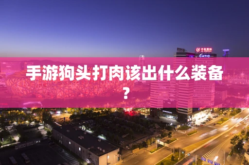 手游狗头打肉该出什么装备？